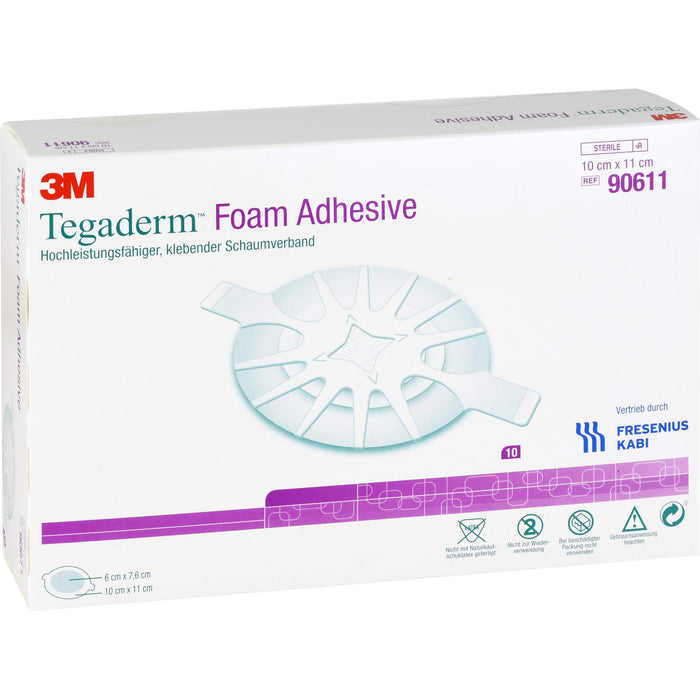 TEGADERM Foam Adhesive 10x11 cm oval 90611, 10 St VER