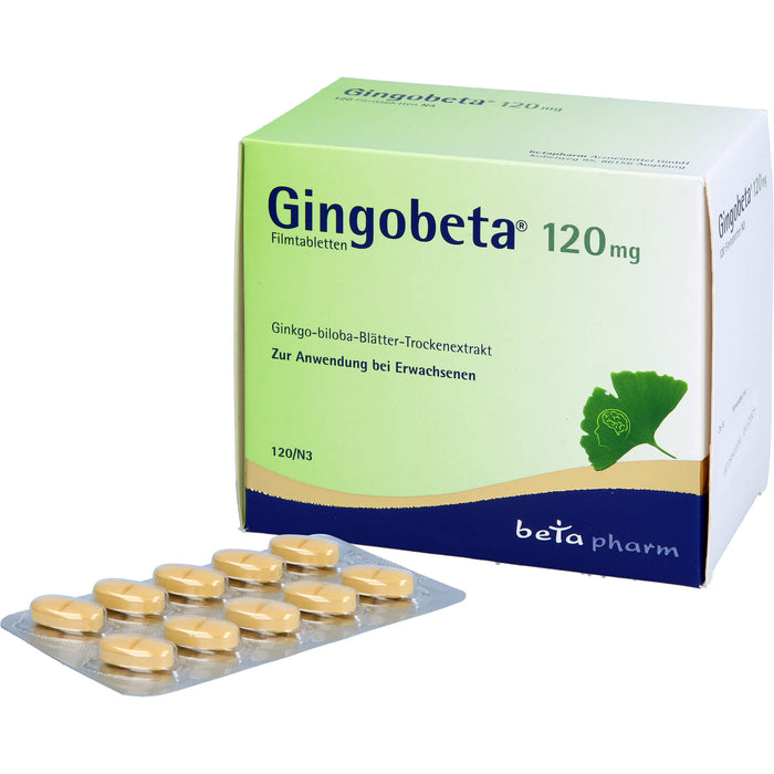 Gingobeta 120 mg Filmtabletten bei leichter Demenz, 120 pcs. Tablets