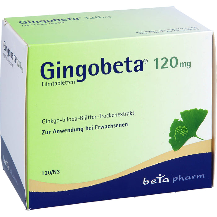 Gingobeta 120 mg Filmtabletten bei leichter Demenz, 120 pcs. Tablets