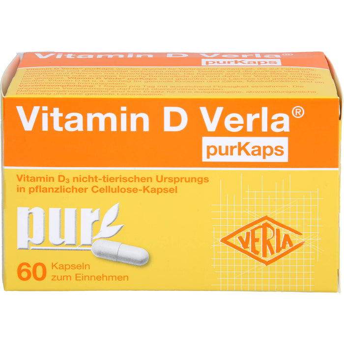 Vitamin D Verla purKaps Kapseln zum Einnehmen, 60 pcs. Capsules