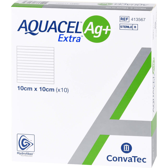 Aquacel Ag Extra 10x10cm Kompressen, 10 St KOM