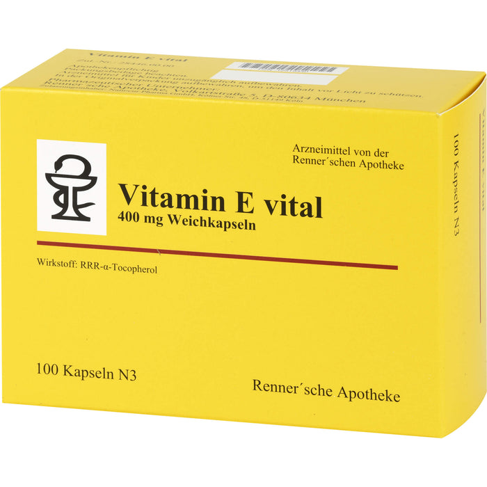 Vitamin E Vital 400mg Renn, 100 St WKA