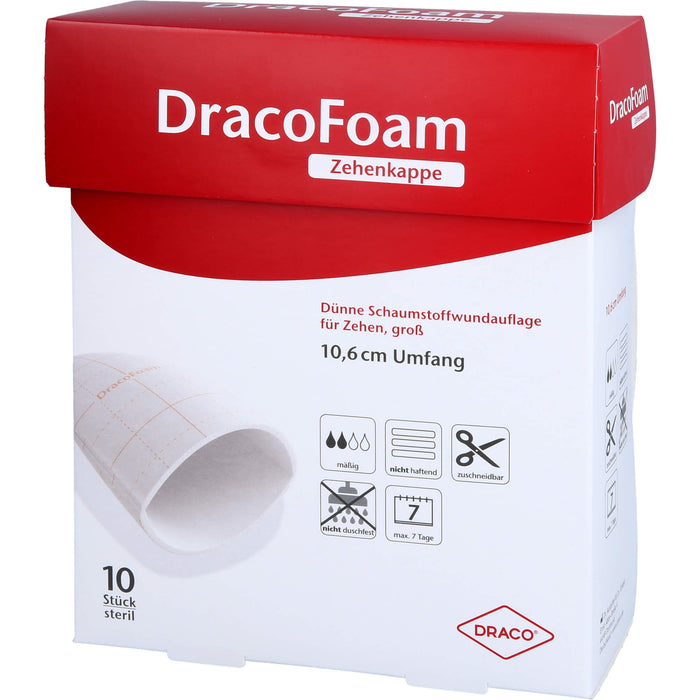 DracoFoam Zehenkappe Schaumstoffverband, 10 St VER