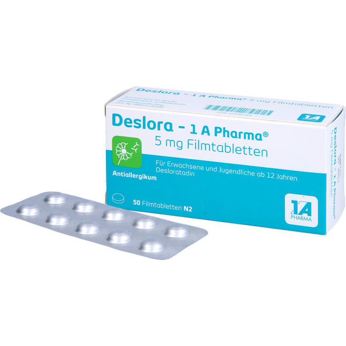 Deslora - 1 A Pharma 5 mg Filmtabletten, 50 St FTA