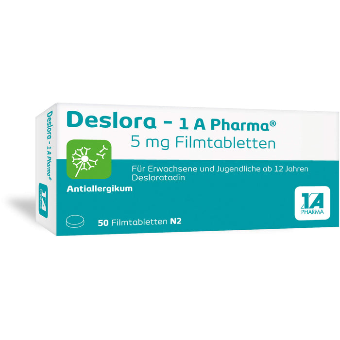 Deslora - 1 A Pharma 5 mg Filmtabletten, 50 St FTA