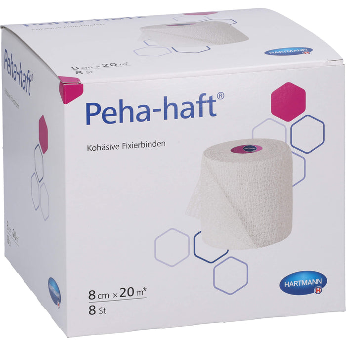 Peha-haft Fixierbinde Latexfrei 8cmx20m, 8 St BIN