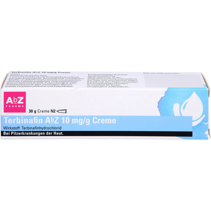 Terbinafin AbZ 10 mg/g Creme bei Pilzerkrankungen der Haut, 30 g Creme