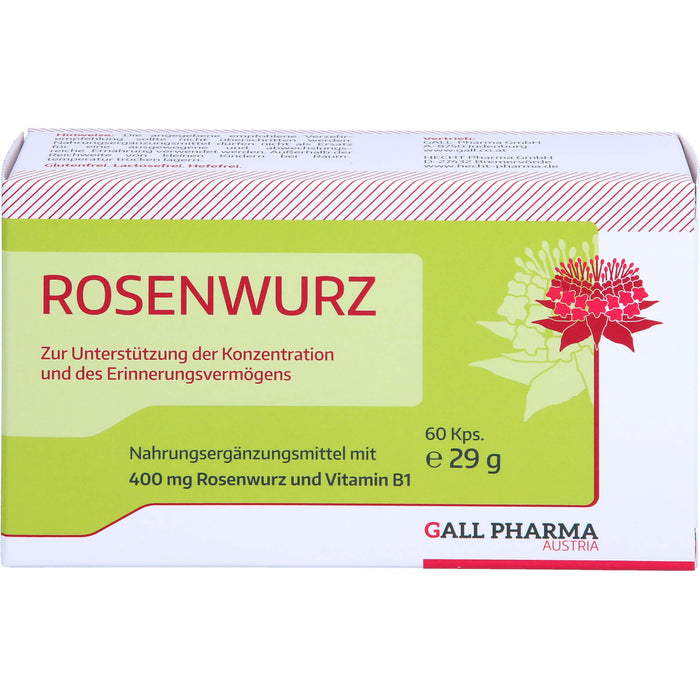 GALL PHARMA Rosenwurz 400 mg GPH Kapseln, 60 pc Capsules