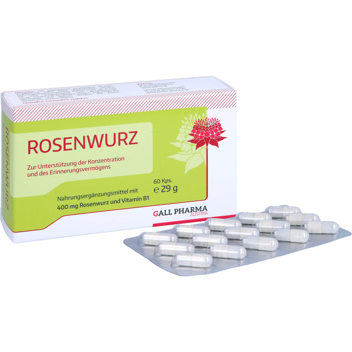 GALL PHARMA Rosenwurz 400 mg GPH Kapseln, 60 pc Capsules