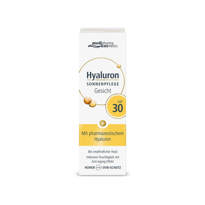 medipharma cosmetics Hyaluron Sonnenpflege Gesicht LSF 30, 50 ml Cream