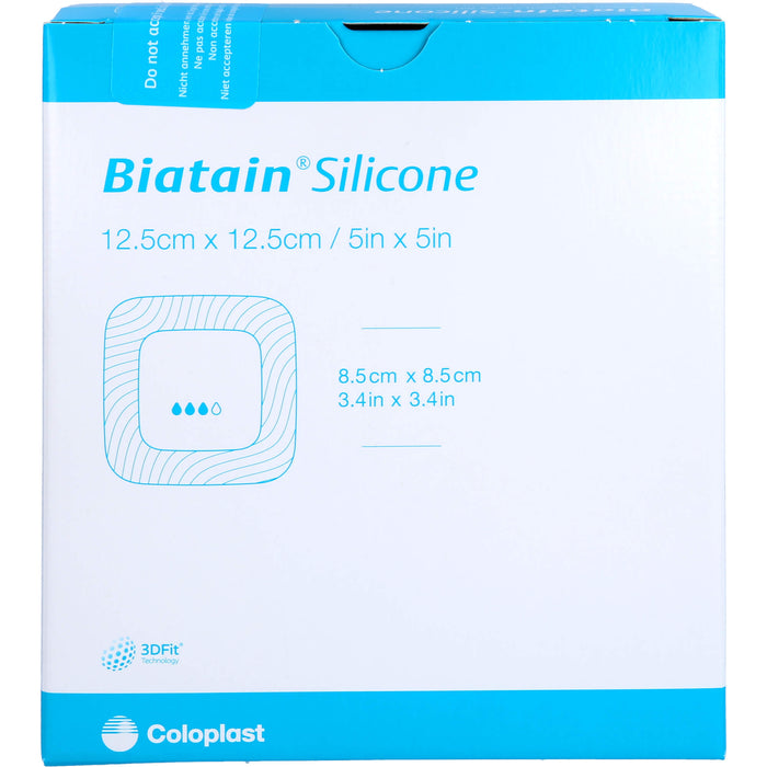 BIATAIN Silicone Schaumverband 12,5x12,5 cm, 10 St VER