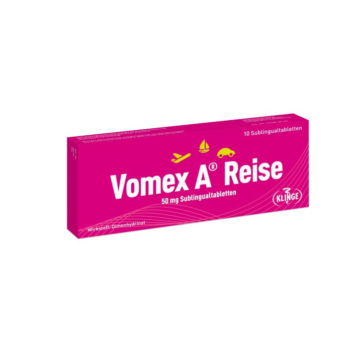 Vomex A Reise 50 mg Sublingualtabletten, 10 pc Tablettes