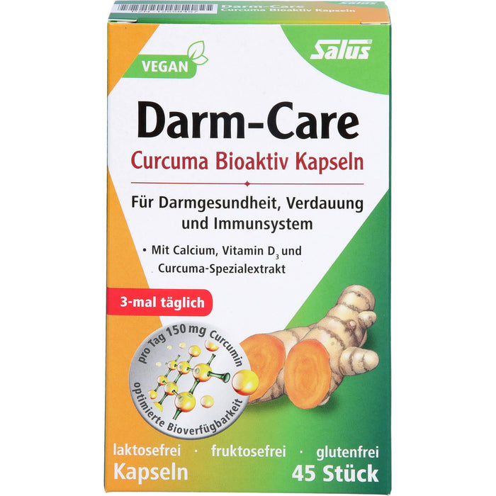 Salus Darm-Care Curcuma Bioaktiv Kapseln für Darmgesundheit, Verdauung und Immunsystem, 45 pc Capsules