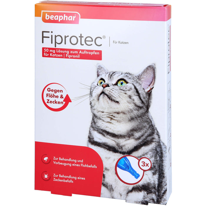 Fiprotec 50mg Katzen, 3X0.50 ml TRO