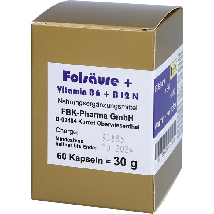 Folsaeure+vit B6+b12 Komp, 60 St KAP