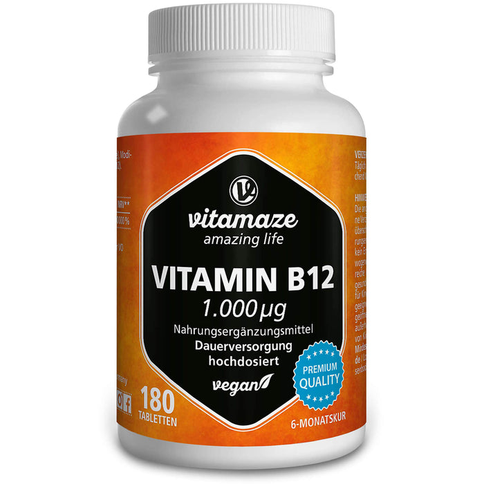 vitamaze Vitamin B12 1.000 ug Tabletten, 180 pcs. Tablets