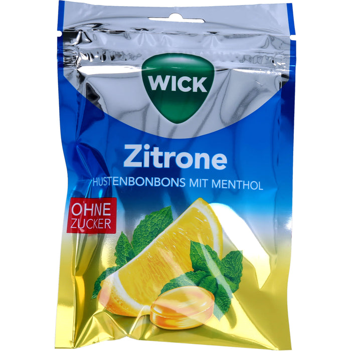 WICK Zitrone & natürliches Menthol oZ Beutel, 72 g Candies