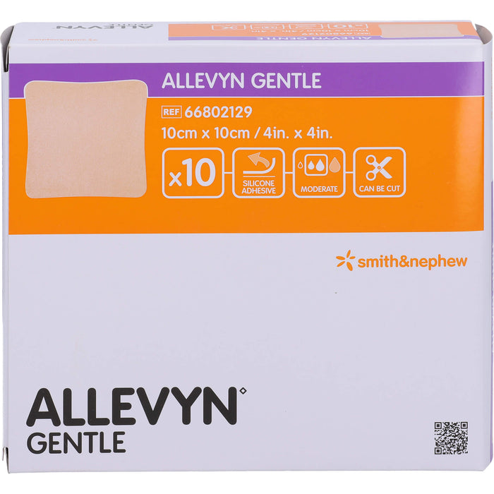 ALLEVYN Gentle 10x10cm Verband, 10 St VER