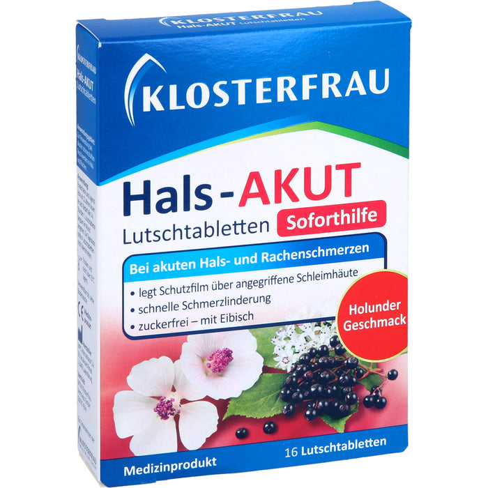 KLOSTERFRAU Hals-akut Lutschtabletten, 16 pc Tablettes