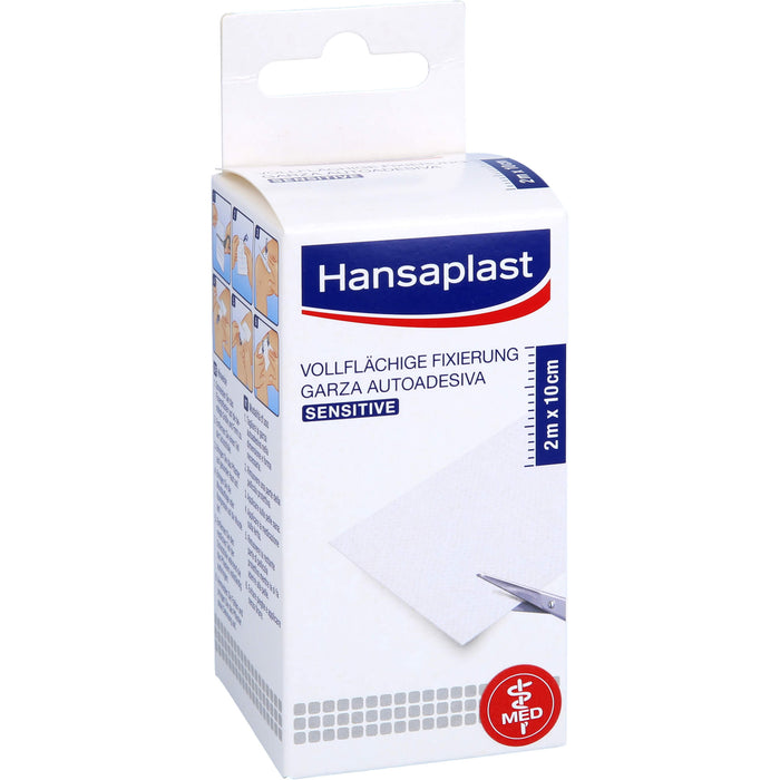 Hansaplast Vollflächige Fixierung sensitive 2m x 10cm, 1 pc Pansement