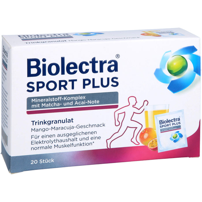 Biolectra Sport plus Trinkgranulat, 20 St. Beutel