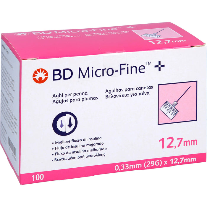 BD Micro-Fine + Pen Nadeln 0,33 x 12,7 mm 29 G, 100 St KAN