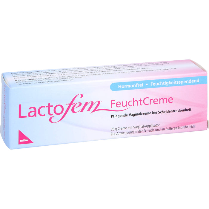 Lactofem Feuchtcreme pflegende Vaginalcreme bei Scheidentrockenheit, 25 g Crème