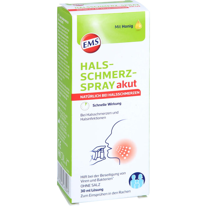 EMSER Halsschmerz-Spray akut, 30 ml Solution