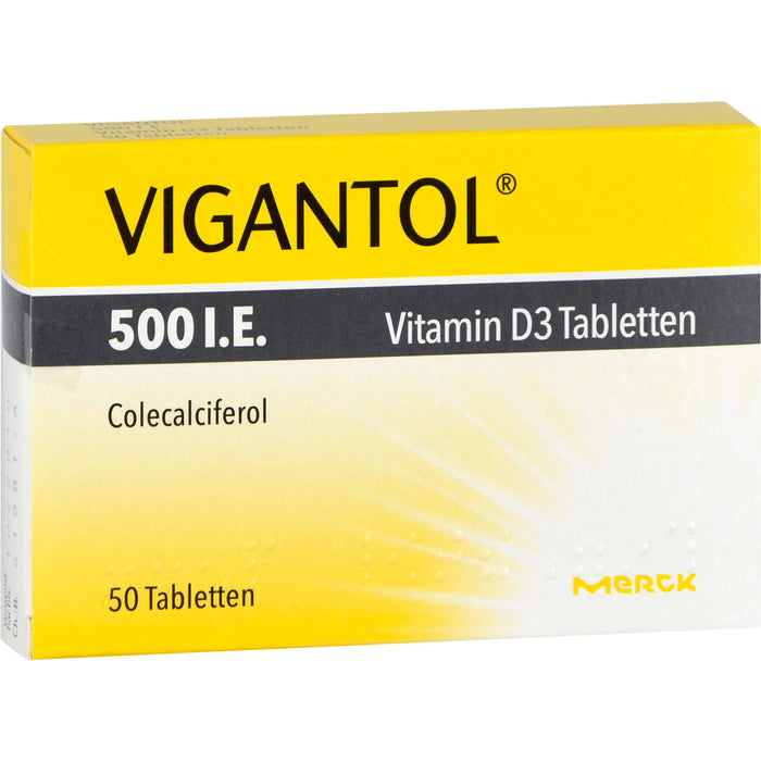 VIGANTOL 500 I.E. Vitamin D3 Tabletten, 50 pcs. Tablets