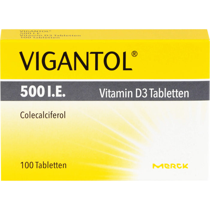 VIGANTOL 500 I.E. Vitamin D3 Tabletten, 100 pcs. Tablets