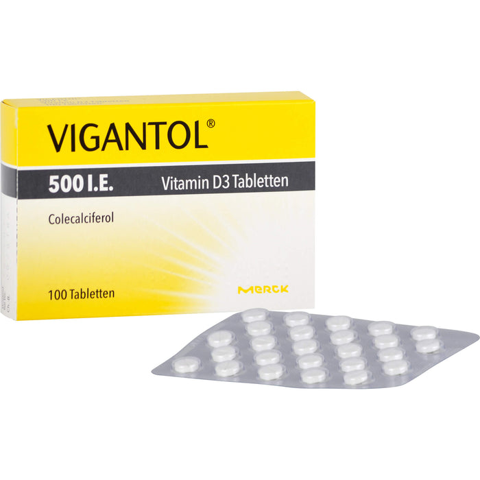 VIGANTOL 500 I.E. Vitamin D3 Tabletten, 100 pcs. Tablets