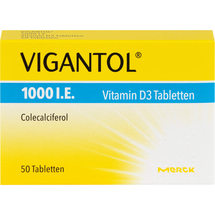 VIGANTOL 1000 I.E. Vitamin D3 Tabletten, 50 pc Tablettes