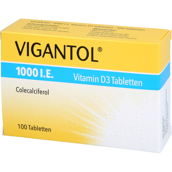 VIGANTOL 1000 I.E. Vitamin D3 Tabletten, 100 pcs. Tablets