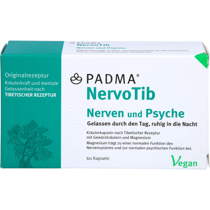 PADMA NervoTib Kapseln fördert starke Nerven, 60 pcs. Capsules