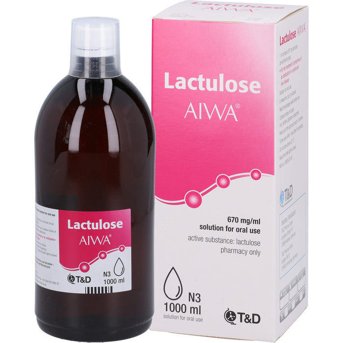 Lactulose AIWA 670 mg/ml Lösung zum Einnehmen, 1000 ml LSE