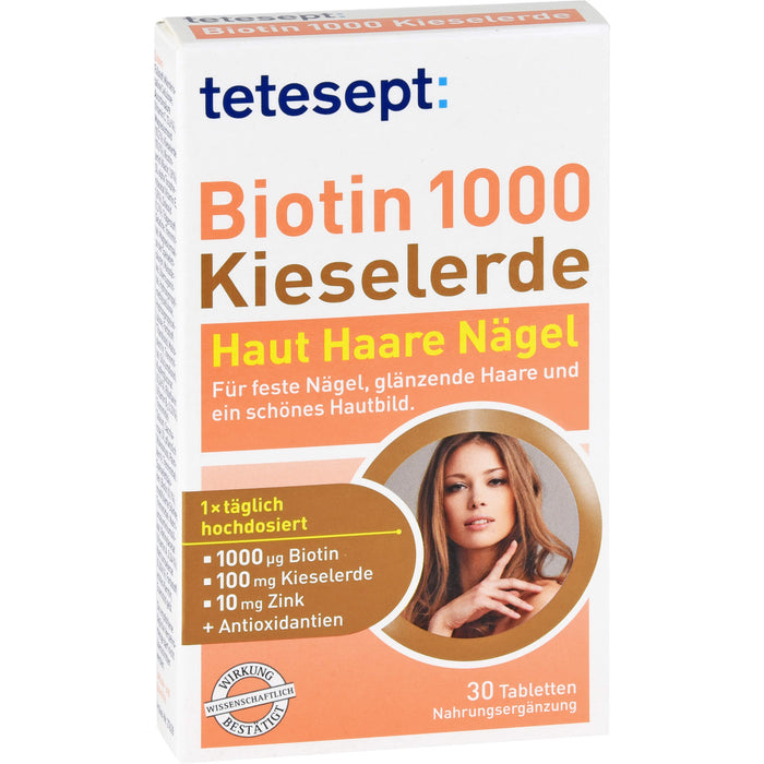 tetesept Biotin1000 Kieselerde, 30 St FTA