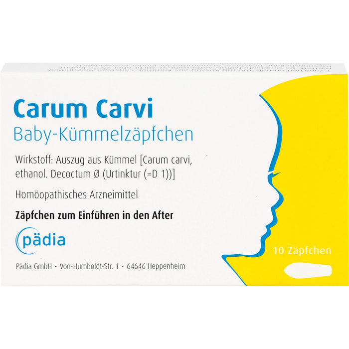 Carum carvi Baby-Kümmelzäpfchen, 10 St. Zäpfchen