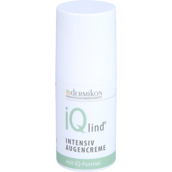 iQlind Intensiv Augencreme mit Hyaluronsäure zur Pflege der Haut der Augenregion, 15 ml Creme