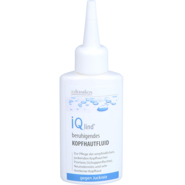 iQlind beruhigendes Kopfhautfluid zur Pflege der empfindlichen, juckenden Kopfhaut bei Psoriasis (Schuppenflechte), Neurodermitis und sehr trockener Kopfhaut, 50 ml Solution