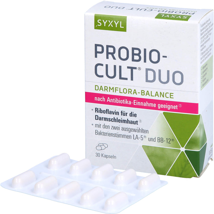 SYXYL Probio-Cult Duo Darmflora-Balance Kapseln, 30 pc Capsules