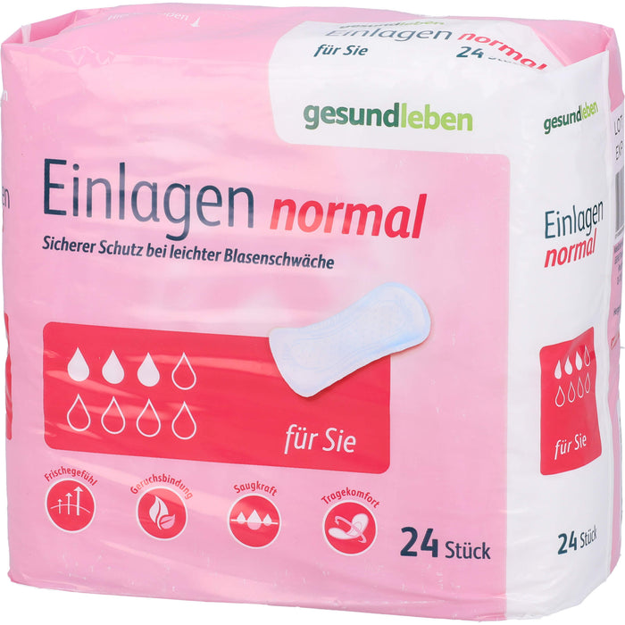 gesund leben Einlage Normal, 24 St