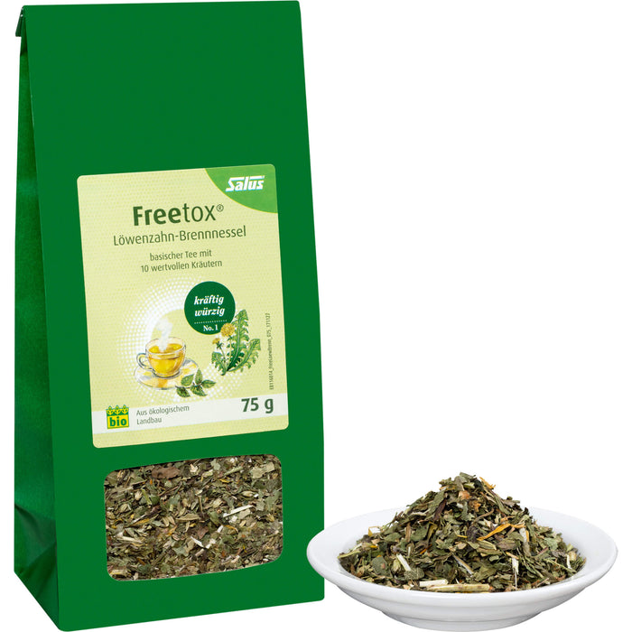 Salus Freetox Löwenzahn-Brennnessel basischer Kräutertee, 75 g Tea