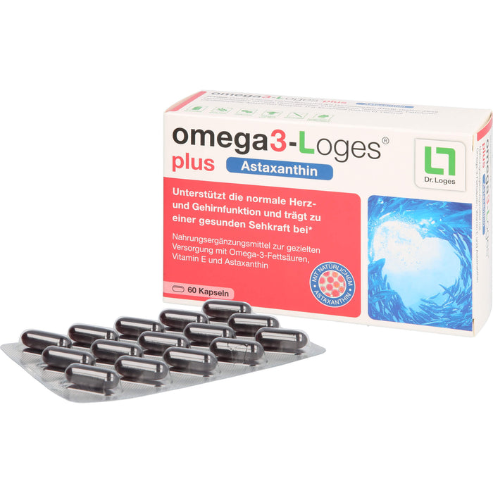 omega3-Loges plus Astaxanthin Kapseln, 60 St. Kapseln