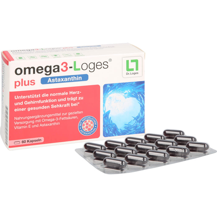 omega3-Loges plus Astaxanthin Kapseln, 60 St. Kapseln