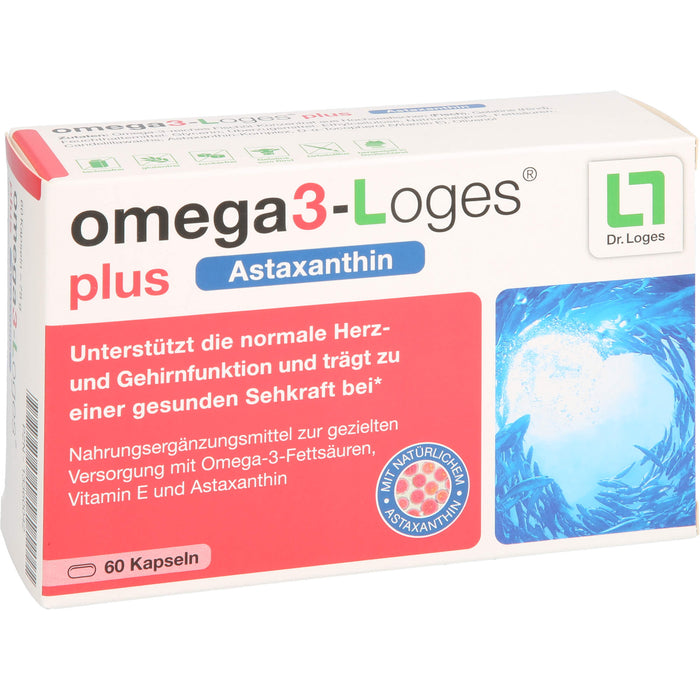 omega3-Loges plus Astaxanthin Kapseln, 60 St. Kapseln