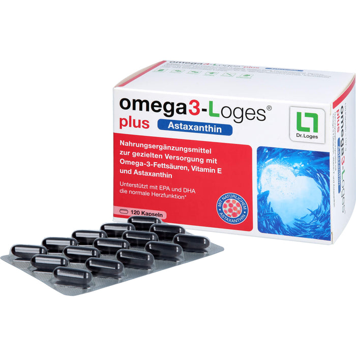 omega3-Loges plus Astaxanthin Kapseln, 120 St. Kapseln