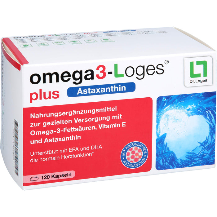 omega3-Loges plus Astaxanthin Kapseln, 120 St. Kapseln