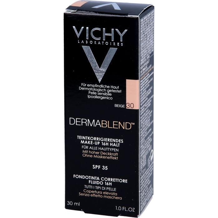 VICHY Dermablend korrigierendes Fluid Make-Up 30 Beige, 30 ml Cream