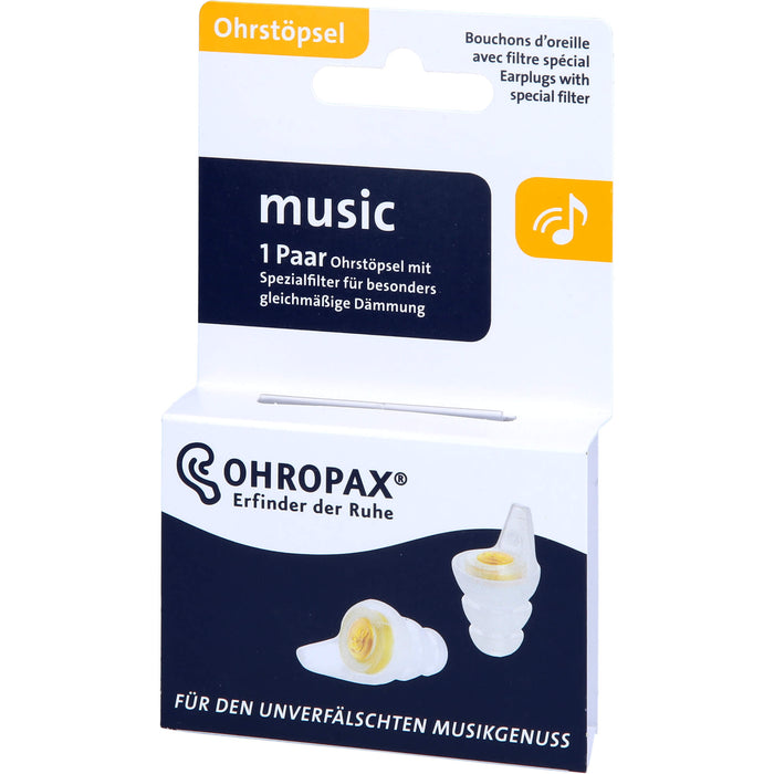 OHROPAX music Ohrstöpsel mit Spezialfilter, 2 pcs. Earplugs