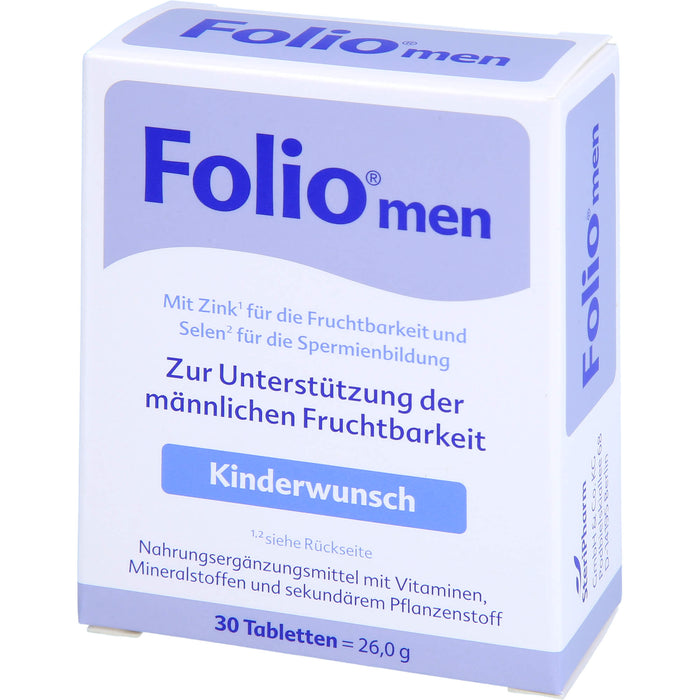 Folio men Kinderwunsch Tabletten, 30 pcs. Tablets